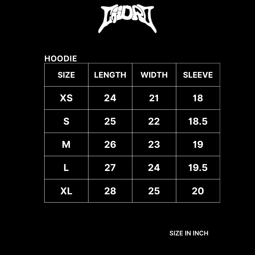 CIIDRO mini puff print logo hoodie